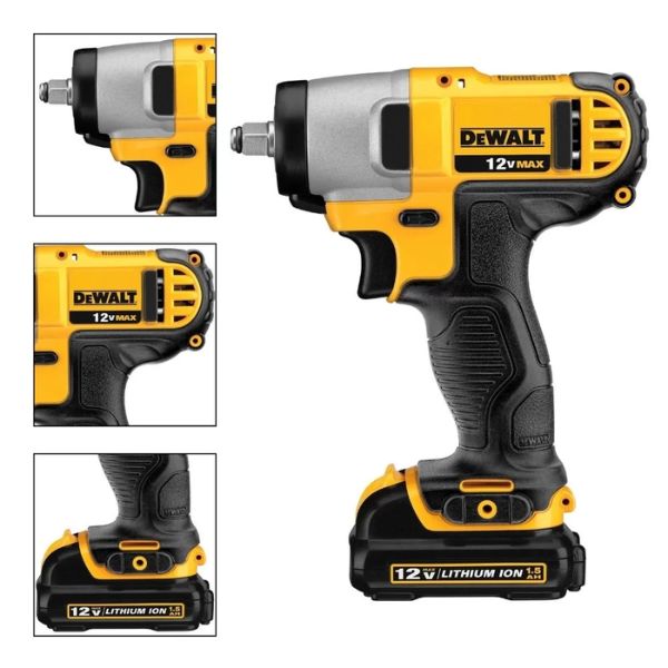 Equipada com um motor de alta potência de 12 V, a Chave de Impacto DeWalt DCF813 proporciona torque máximo de até 130 Nm, permitindo realizar trabalhos com rapidez e eficiência.
