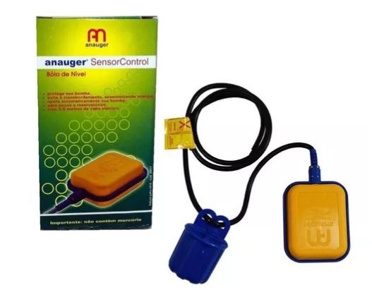 B&Oacute;IA SENSOR DE NÍVEL ANAUGER 3,5 METROS A B&Oacute;IA DE NÍVEL ANAUGER É UM INTERRUPTOR TIPO BOIA PARA CONTROLE E INDICAÇÃO DO NÍVEL DE ÁGUA EM POÇOS OU RESERVAT&Oacute;RIOS COM GRANDE PRECISÃO E DURABILIDADE.